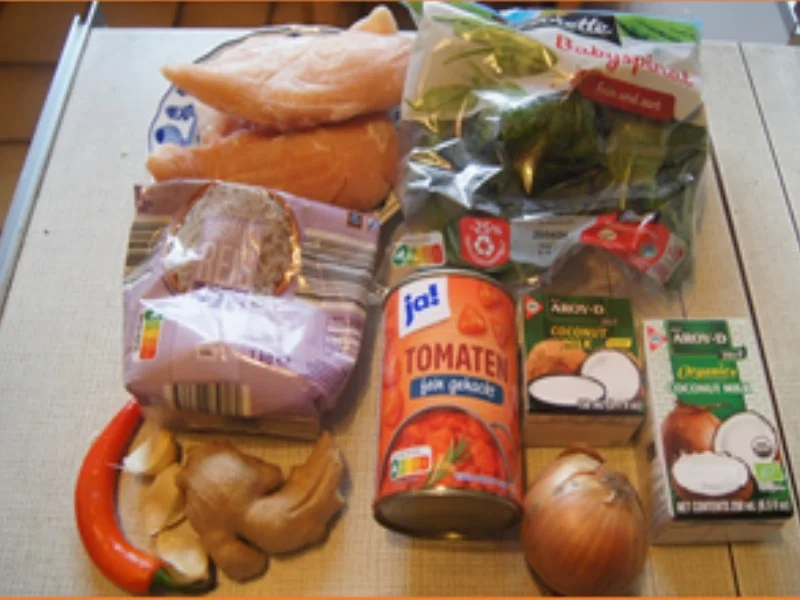 Rezept: Hähnchen-Gulasch nach indischer Art mit Basmatireis Bild Nr. 3 Hähnchen-Gulasch nach indischer Art mit Basmatireis - Rezept - Bild Nr. 3