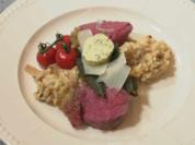 Rinderfilet mit Kräuterkruste und Steinpilz-Risotto - Rezept - Bild Nr. 17037