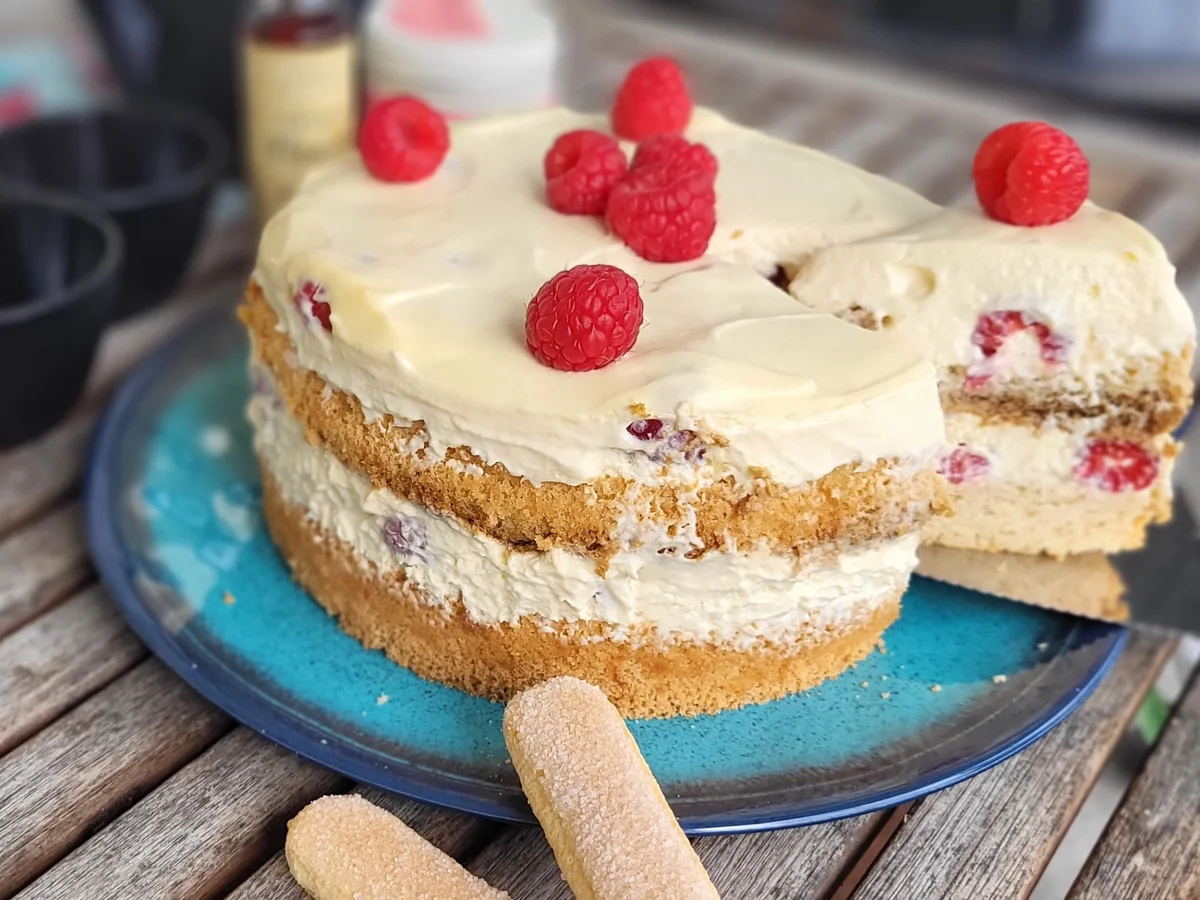 Rezept: BiNe` S EIERLIKÖR - HIMBEER - TIRAMISUTORTE Bild Nr. 5 BiNe` S EIERLIKÖR - HIMBEER - TIRAMISUTORTE - Rezept - Bild Nr. 5