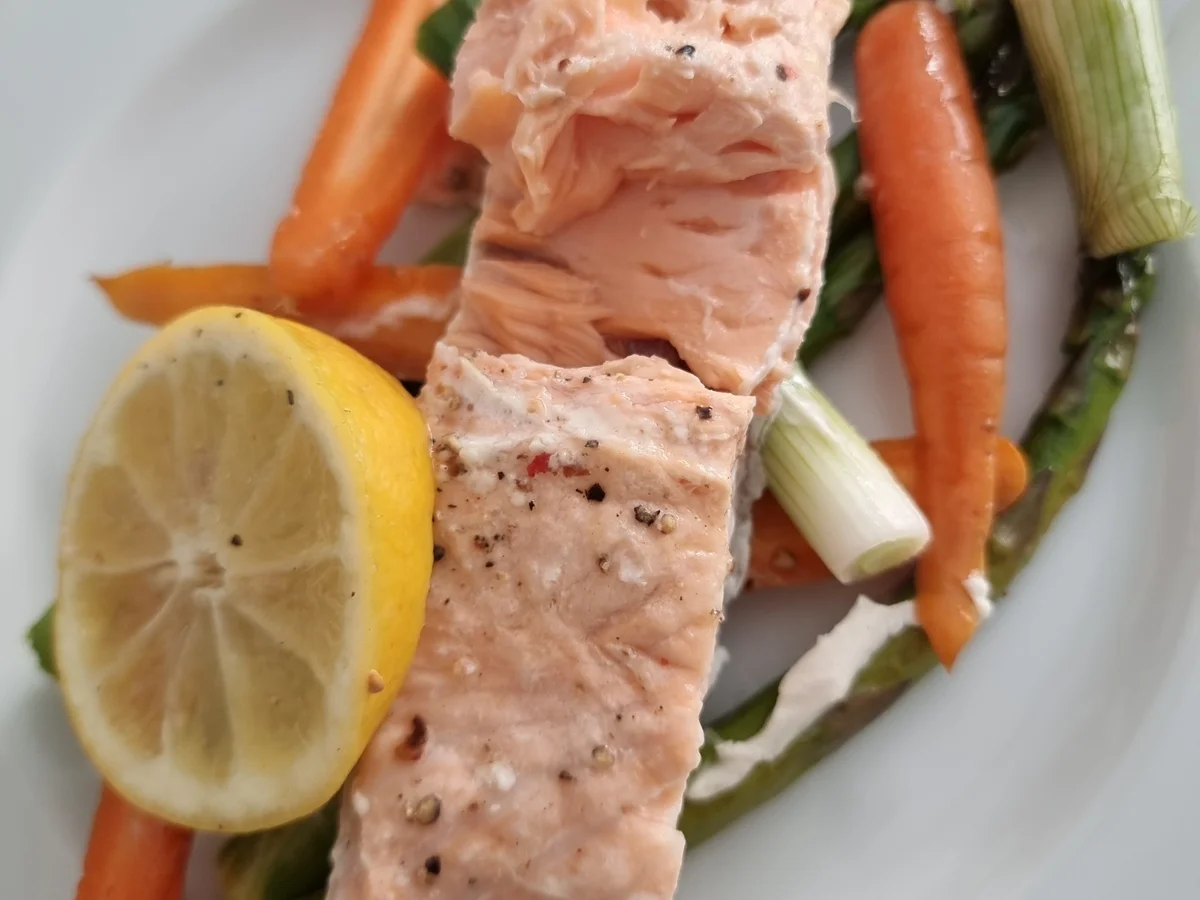 Rezept: Spargel-Lachs-Päckchen Bild Nr. 17043 Spargel-Lachs-Päckchen - Rezept - Bild Nr. 17043