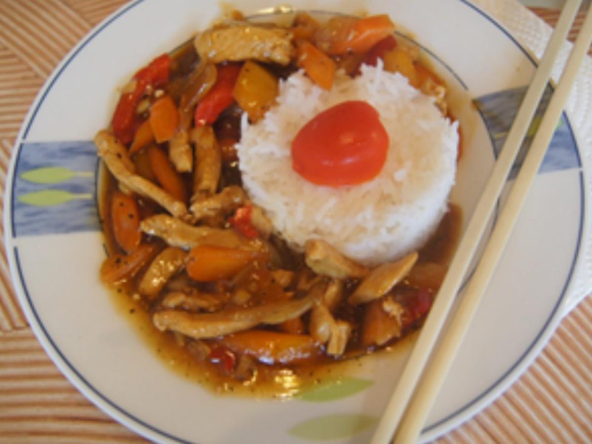 Asia-Hähnchen-Wok mit Basmatireis - Rezept - Bild Nr. 2