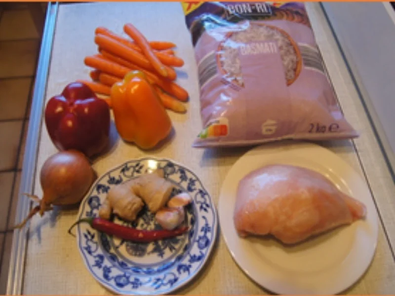 Asia-Hähnchen-Wok mit Basmatireis - Rezept - Bild Nr. 3