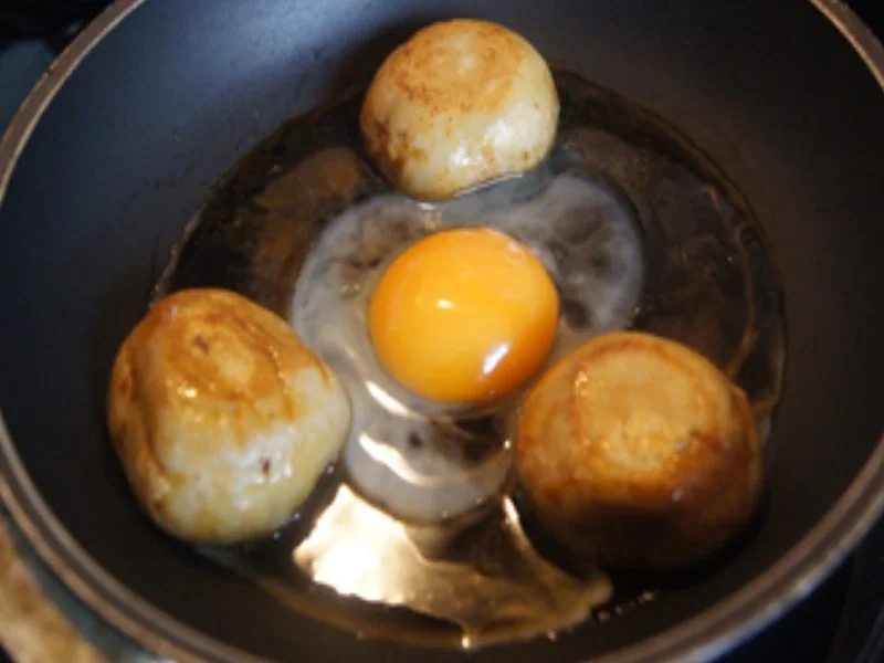 Schnelle Champignon-Ei-Pfanne - Rezept - Bild Nr. 4