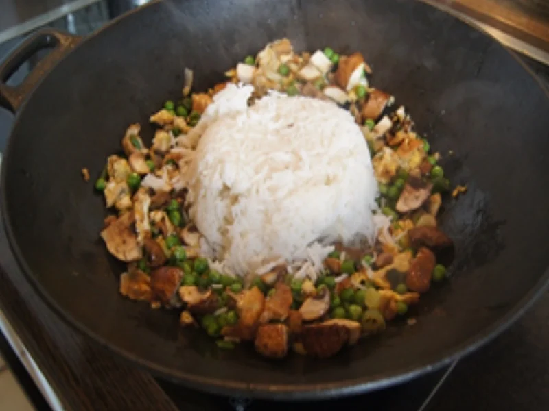 Gebratener Eier-Gemüse-Reis - Rezept - Bild Nr. 9