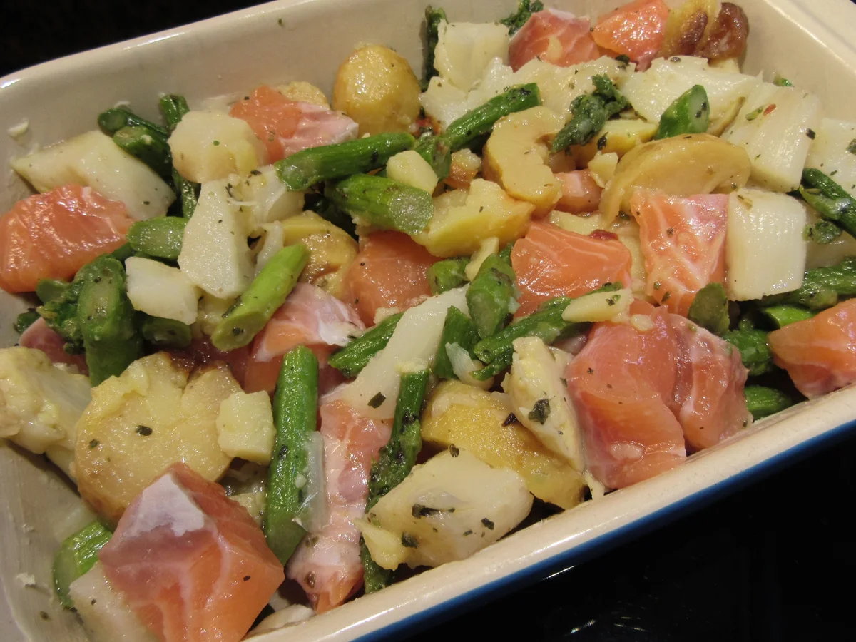 Auflauf: Lachsauflauf mit Spargel - Rezept - Bild Nr. 17047