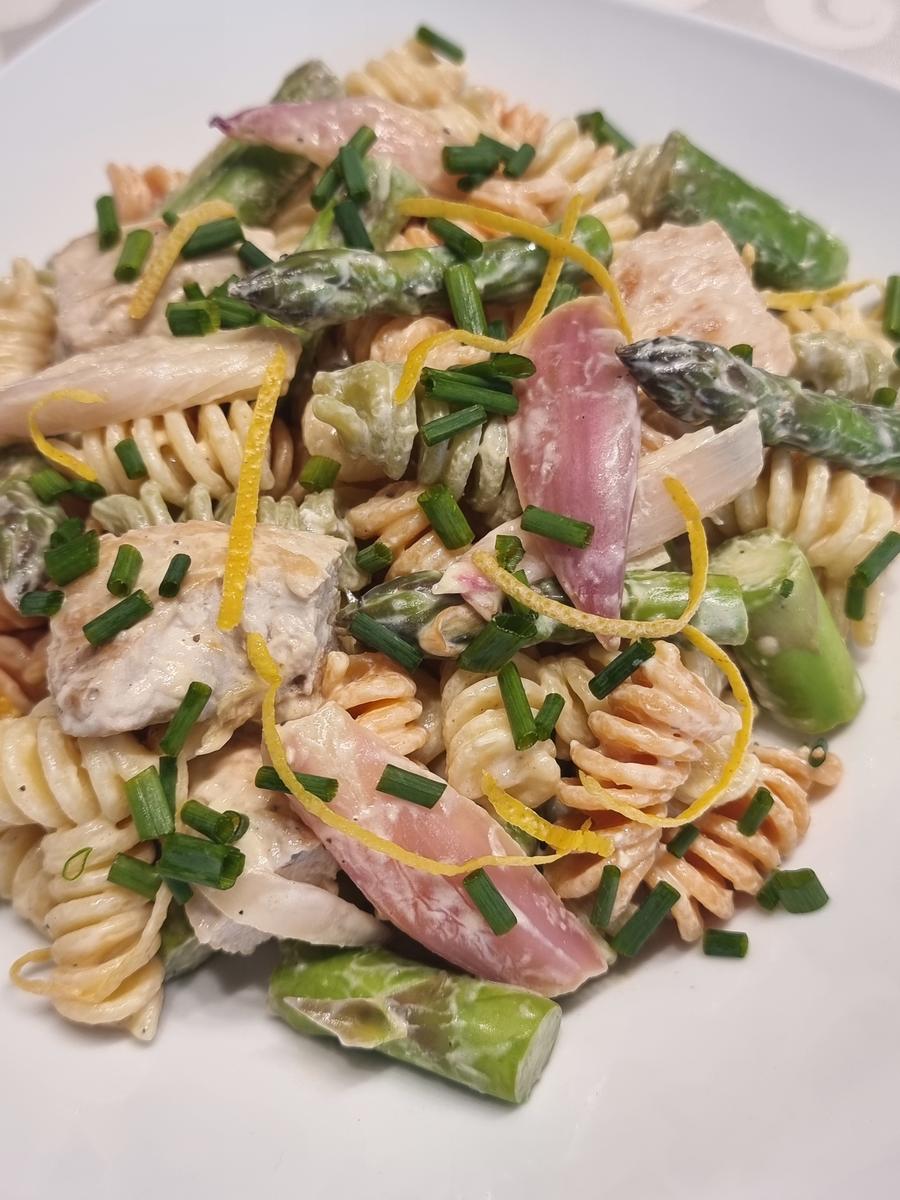 Spargel-Pasta mit Putenstreifen - Rezept - Bild Nr. 17046