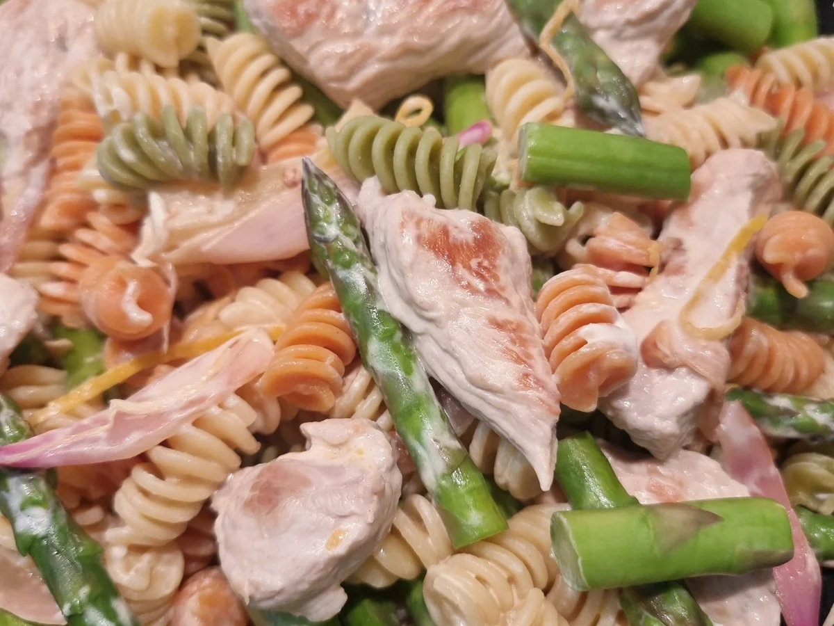 Spargel-Pasta mit Putenstreifen - Rezept - Bild Nr. 17056