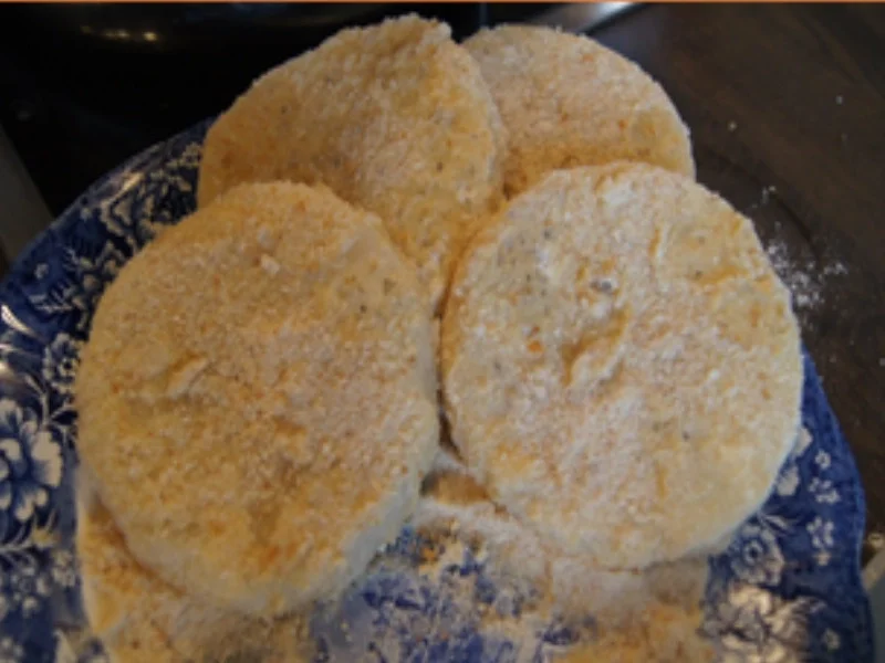 Spargel mit Sellerie-Schnitzel, Orangen-Dressing und Frühkartoffeln - Rezept - Bild Nr. 10