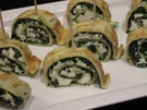 Fingerfood: Pfannkuchen mit Spinat und Schafskäse - Rezept - Bild Nr. 17046