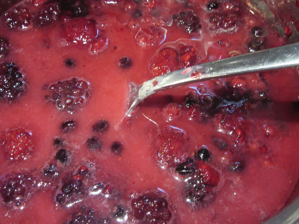 Dessert: Rote Grütze mit Schokosahne - Rezept - Bild Nr. 17049