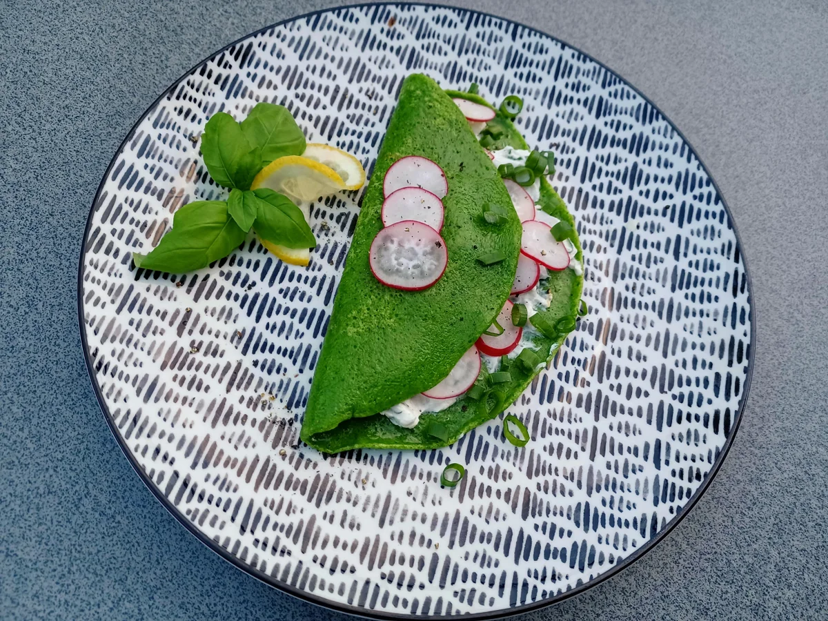 Pfannkuchen mit Spinat - Rezept - Bild Nr. 17047