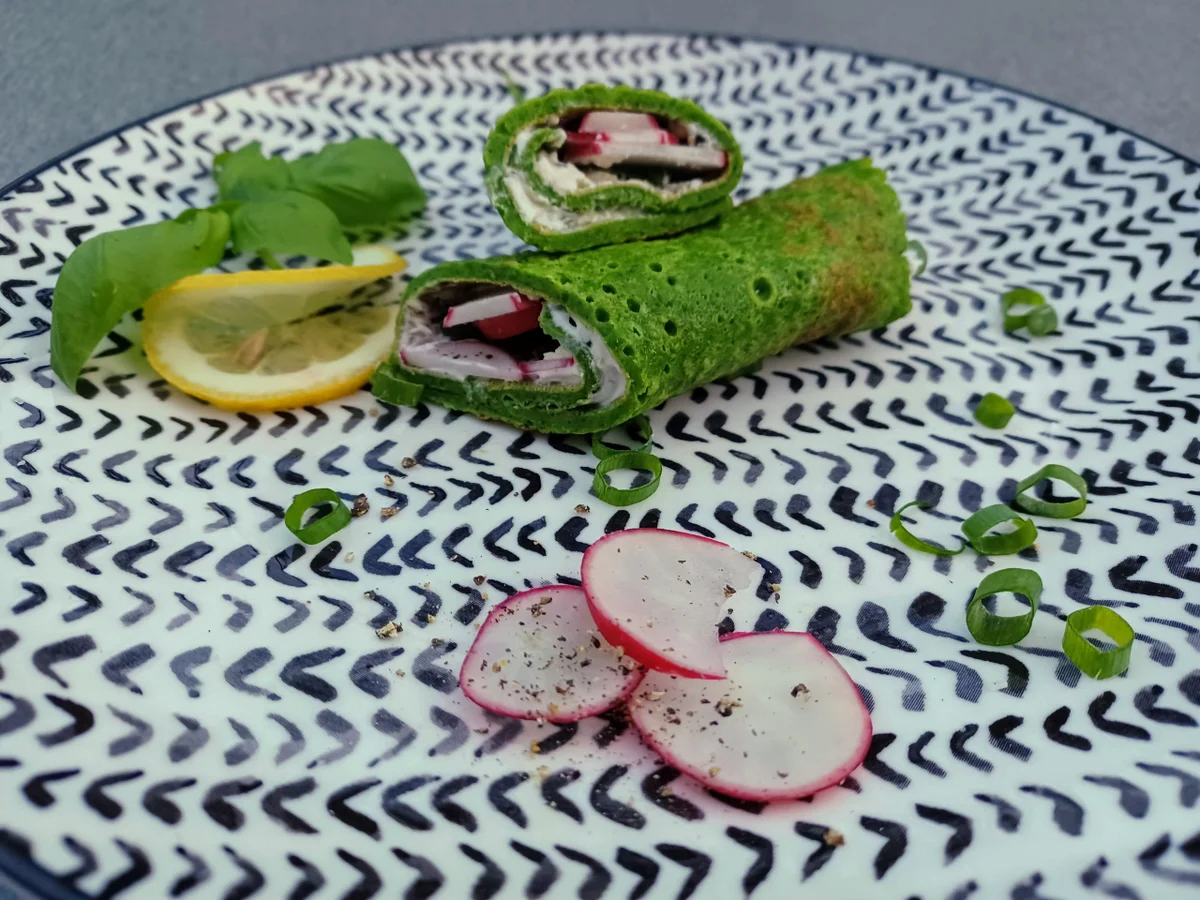 Pfannkuchen mit Spinat - Rezept - Bild Nr. 17048