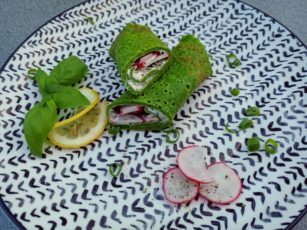 Pfannkuchen mit Spinat - Rezept - Bild Nr. 17062