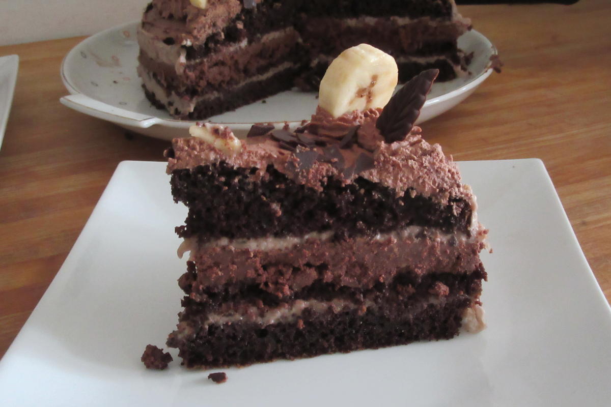 Backen: Schoko-Bananen-Torte - Rezept - Bild Nr. 4