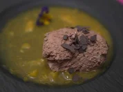 Rezept: Schoko-Nougat-Mousse und Orangen-Maracuja-Kompott Bild Nr. 17047 Schoko-Nougat-Mousse und Orangen-Maracuja-Kompott - Rezept - Bild Nr. 17047