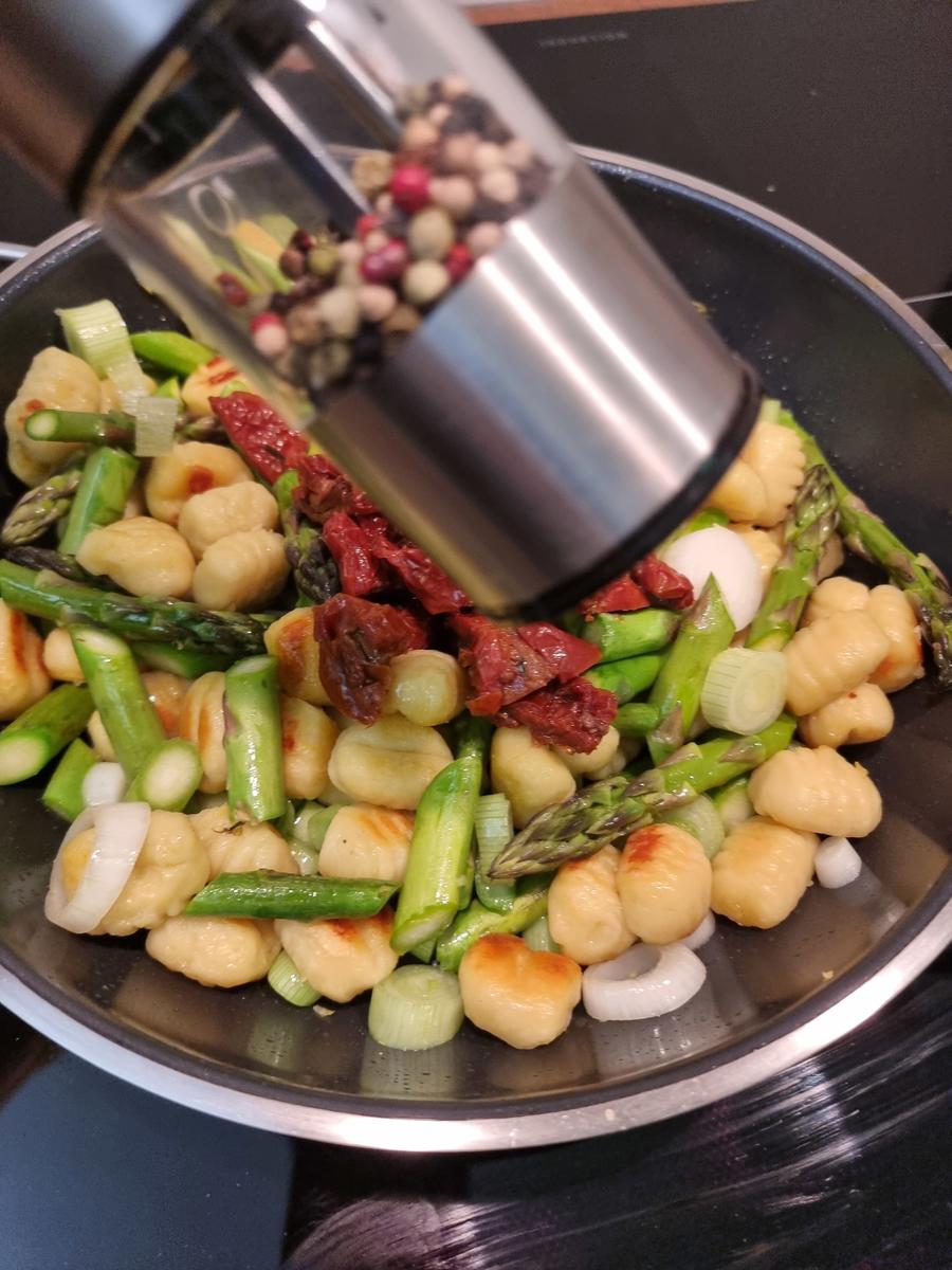 Gnocchi mit grünen Spargel - Rezept - Bild Nr. 17053