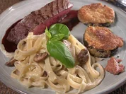 Roastbeef mit Nudeln und gebratener Aubergine - Rezept - Bild Nr. 17047