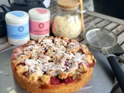 BiNe` S RHABARBER - HIMBEER CRUMBLE KUCHEN - Rezept - Bild Nr. 17055