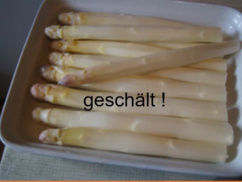Spargel mit Kräuter-Sauce, Schinken Quartett und Kümmel-Frühkartoffeln - Rezept - Bild Nr. 5
