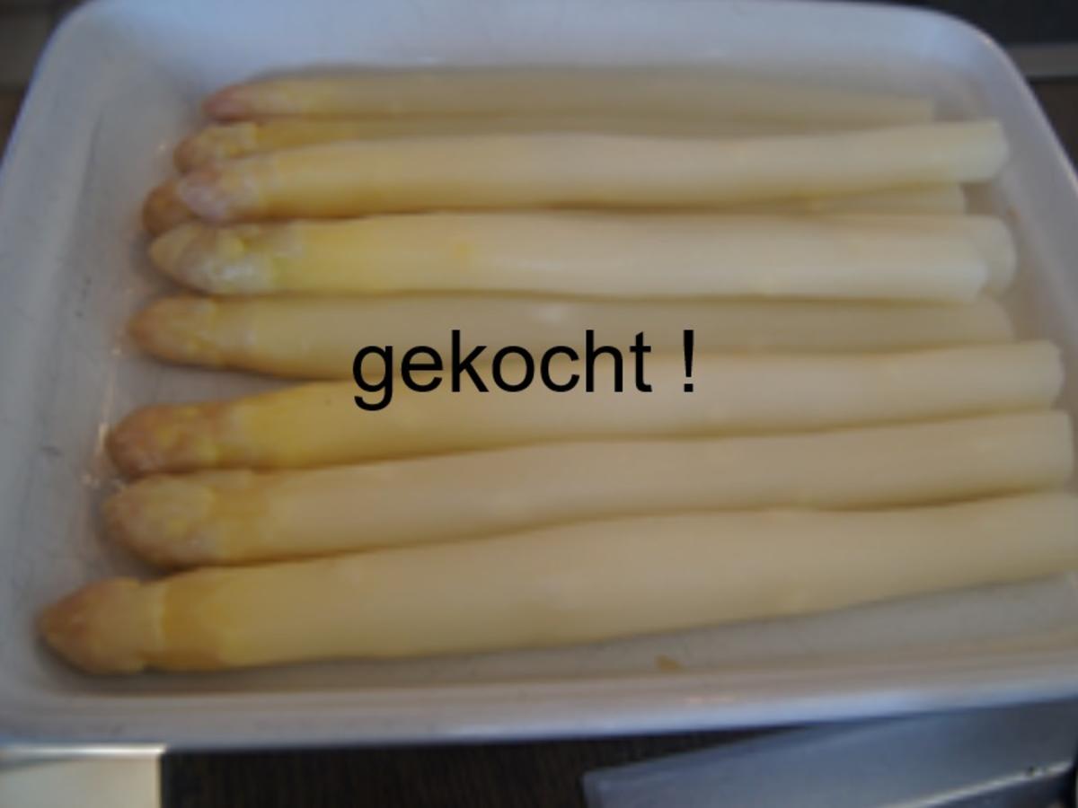 Spargel mit Kräuter-Sauce, Schinken Quartett und Kümmel-Frühkartoffeln - Rezept - Bild Nr. 6