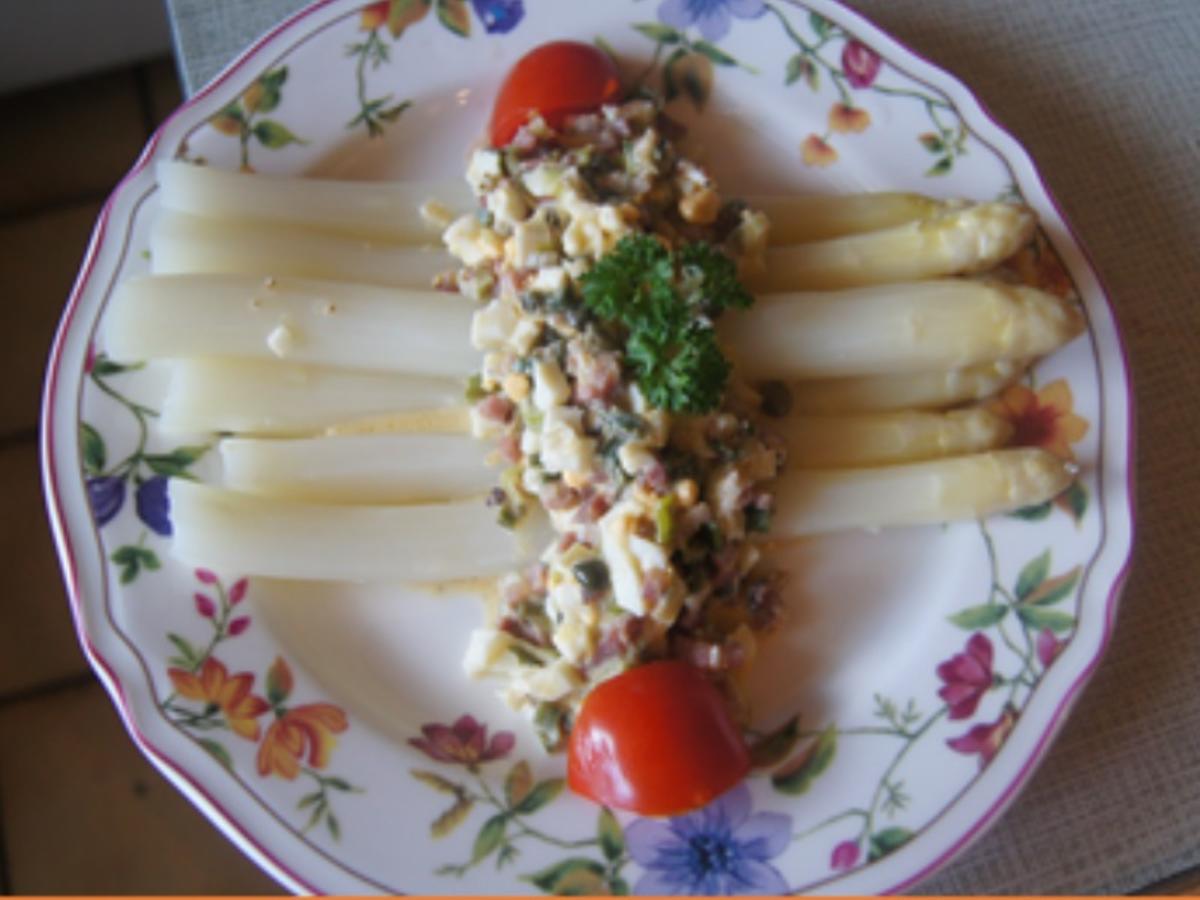 Spargel mit Schinken-Ei-Sauce ( Stippe ) - Rezept - Bild Nr. 17079