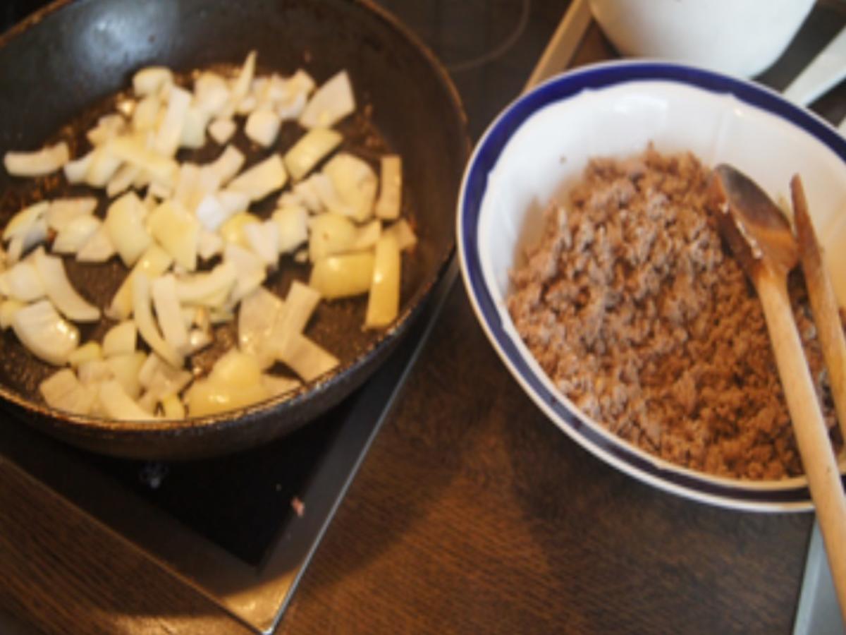 Weißkohl-Kartoffel-Champignon-Hackfleisch-Pfanne - Rezept - Bild Nr. 13