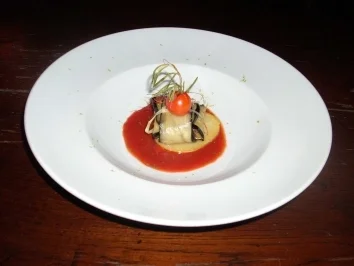 Rezept: Lammfleisch im Auberginenpäckchen Lammfleisch im Auberginenpäckchen - Rezept