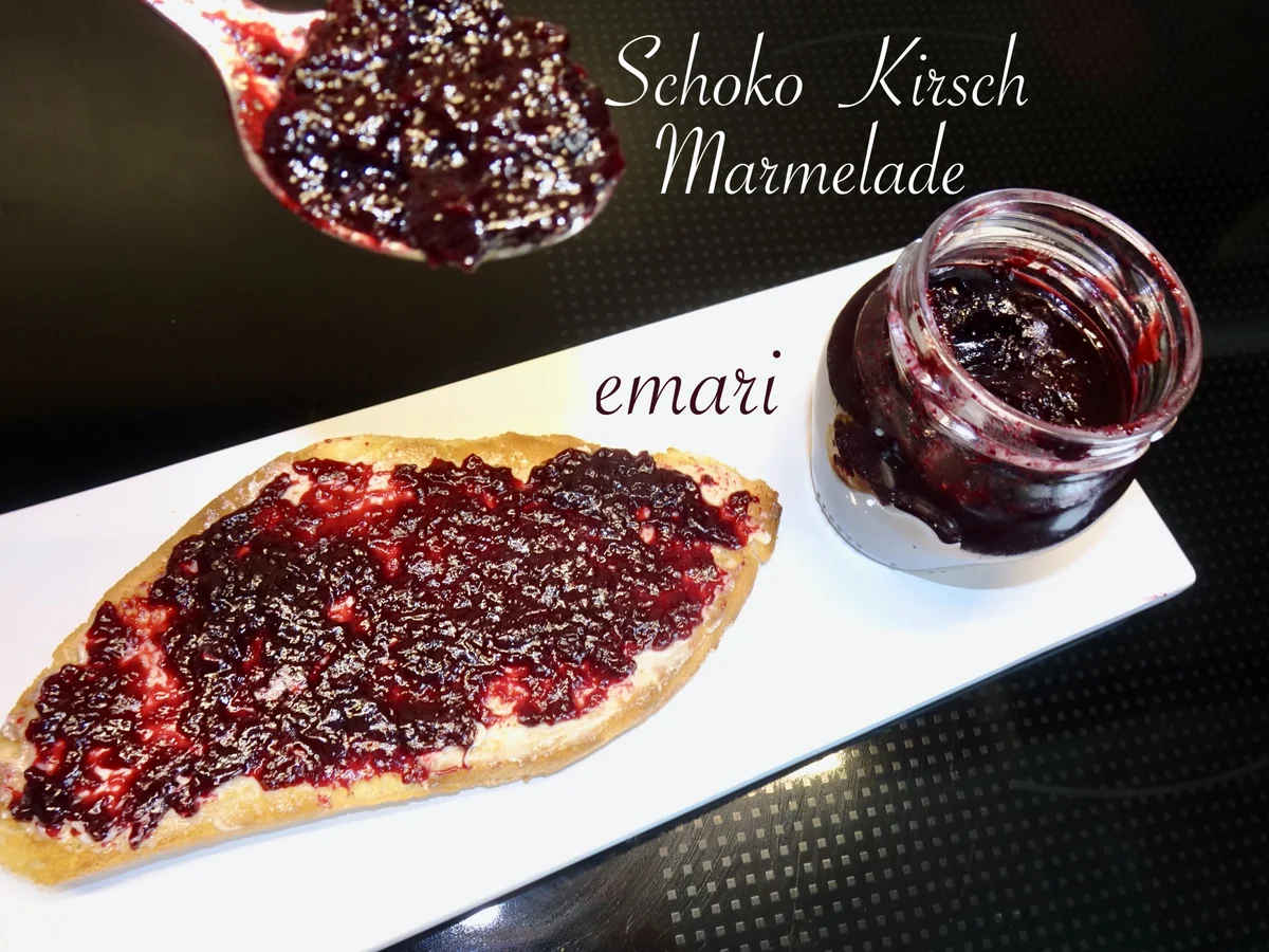 Schoko Kirsch Marmelade - Rezept - Bild Nr. 17063