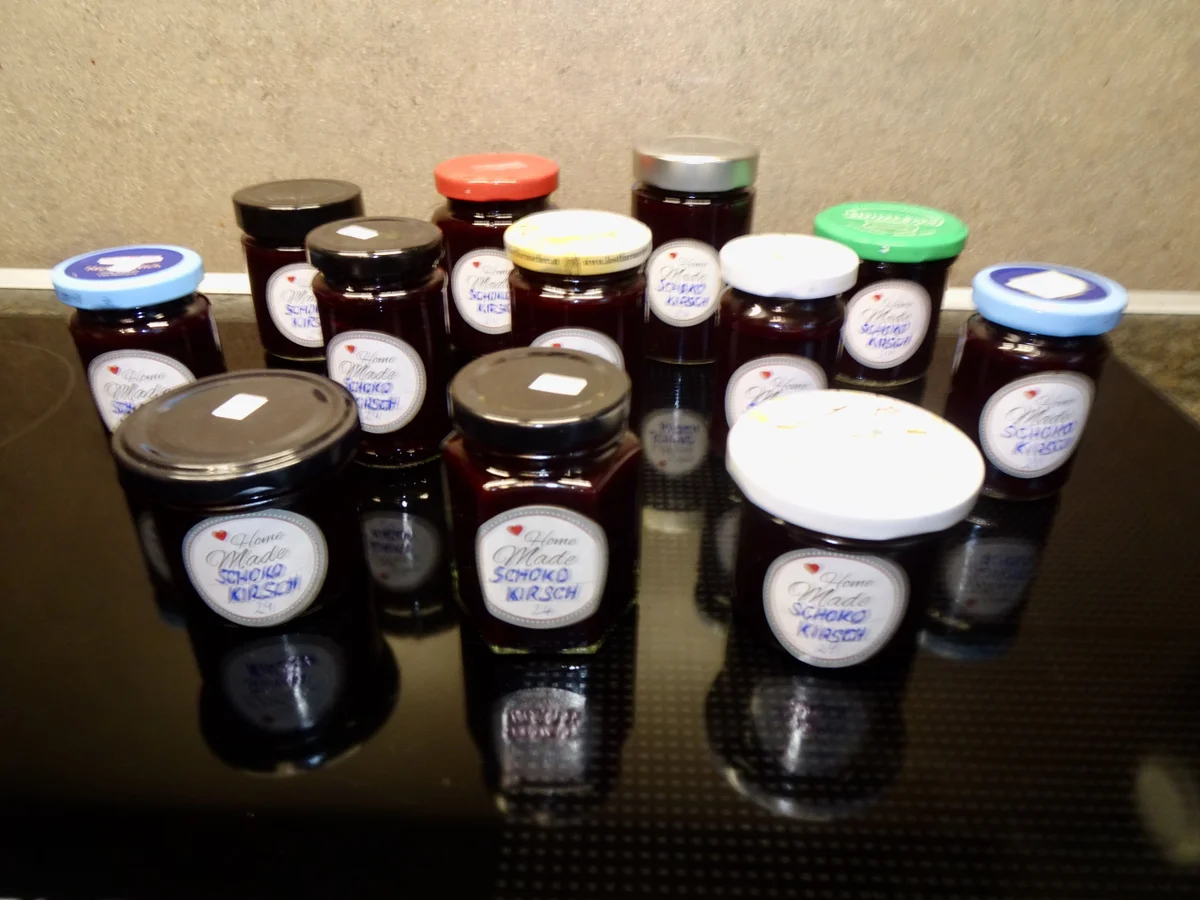 Schoko Kirsch Marmelade - Rezept - Bild Nr. 17064