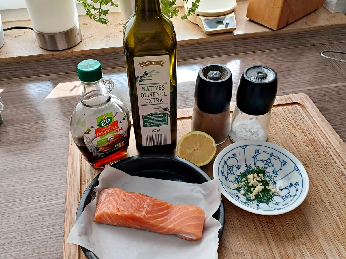 Lachs aus der Heißluftfritteuse - Rezept - Bild Nr. 3