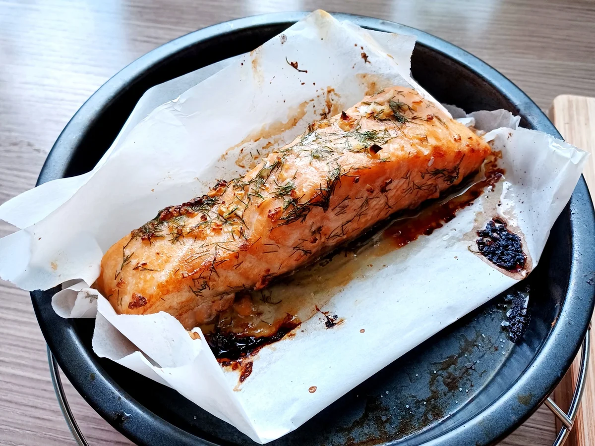Lachs aus der Heißluftfritteuse - Rezept - Bild Nr. 5