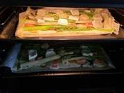 Lachs-Spargelquiche mit Ziegenkäse und Honig-Senf-Zitronen Vinaigrette - Rezept - Bild Nr. 17063