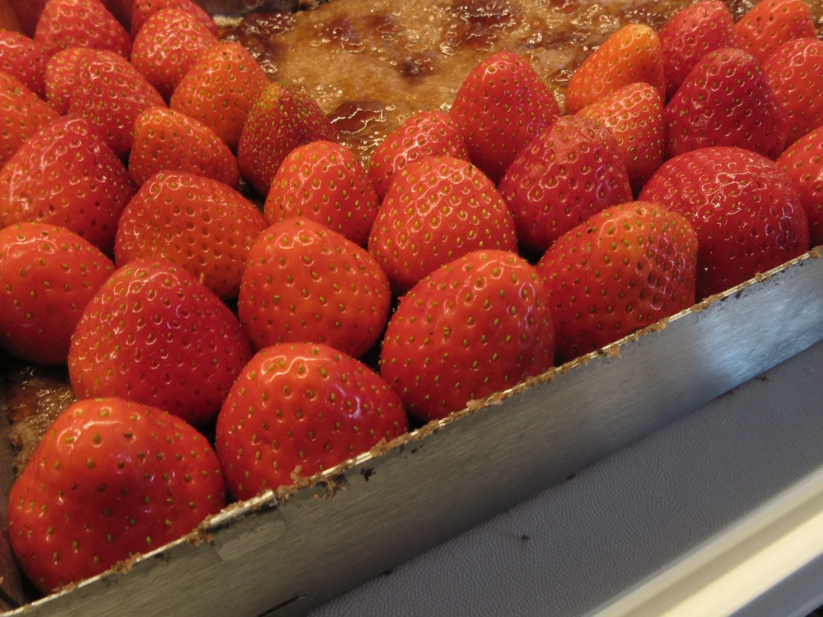 Rezept: Backen: Erdbeer-Rhabarber-Schnitten 2.0 Bild Nr. 17072 Backen: Erdbeer-Rhabarber-Schnitten 2.0 - Rezept - Bild Nr. 17072