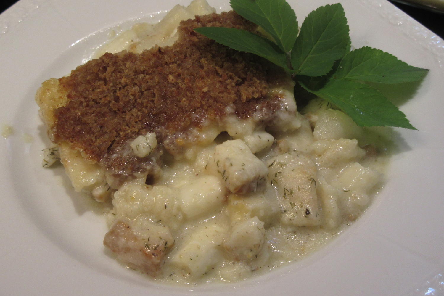 Auflauf: Grießauflauf mit Spargel und Heilbutt - Rezept - kochbar.de