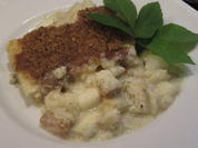 Auflauf: Grießauflauf mit Spargel und Heilbutt - Rezept - Bild Nr. 17063