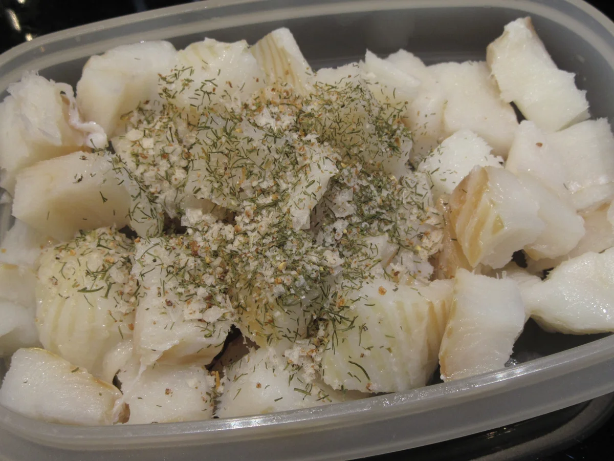 Auflauf: Grießauflauf mit Spargel und Heilbutt - Rezept - Bild Nr. 17068