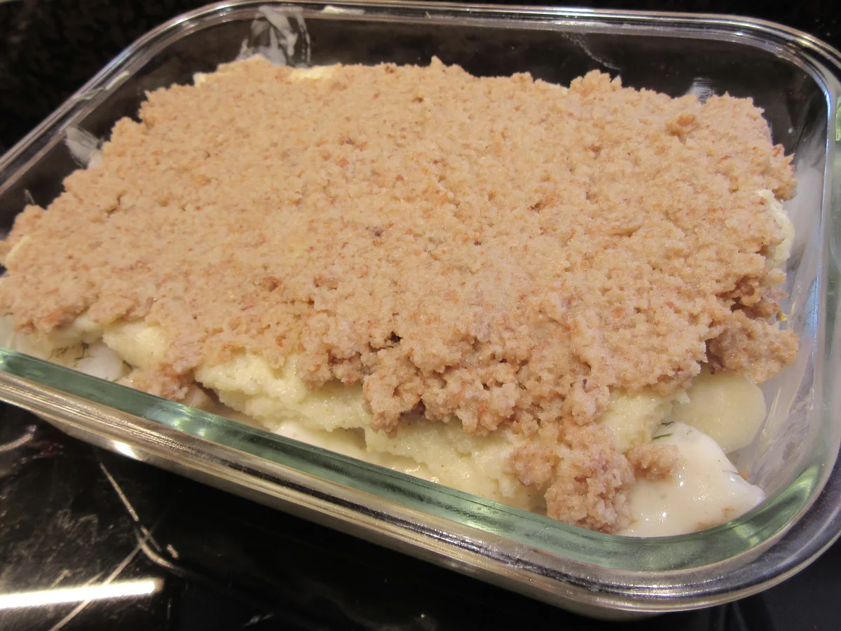 Auflauf: Grießauflauf mit Spargel und Heilbutt - Rezept - Bild Nr. 17072