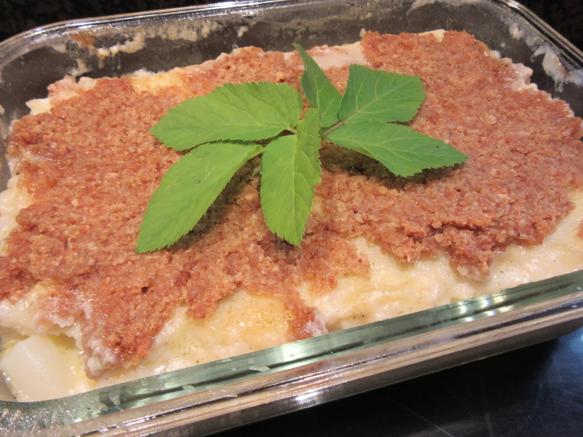 Auflauf: Grießauflauf mit Spargel und Heilbutt - Rezept - Bild Nr. 17073