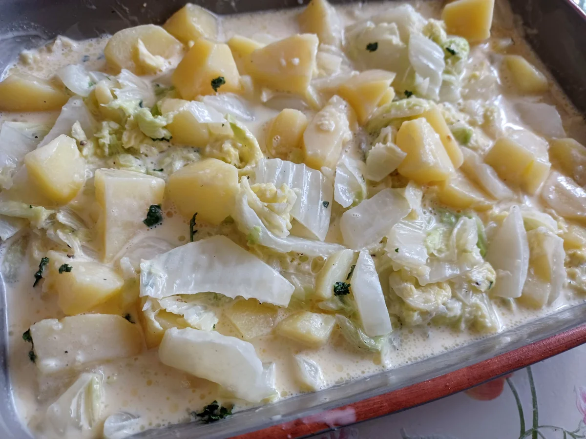 Kartoffelgratin mit Chinakohl - Rezept - Bild Nr. 17065