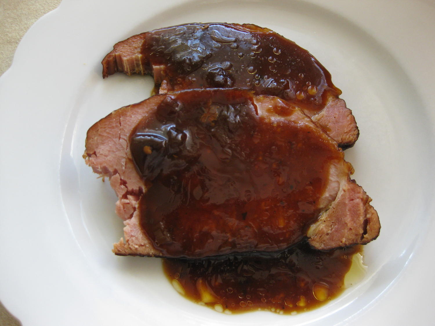 Kasselerbraten Kasselerbraten mit Soße und Salzkartoffel - Rezept mit ...
