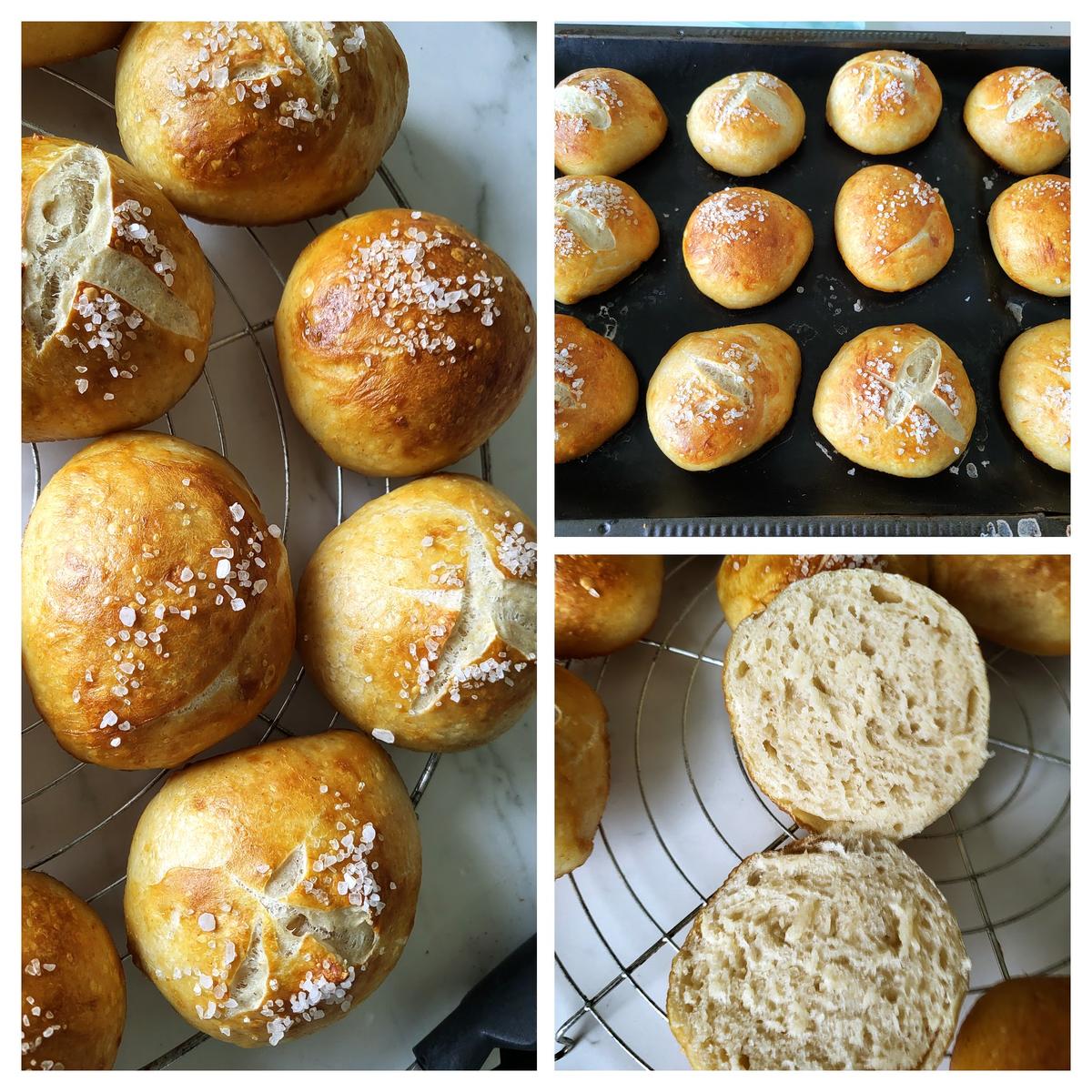 Laugenbrötchen aus reinem Sauerteig - Rezept - Bild Nr. 6