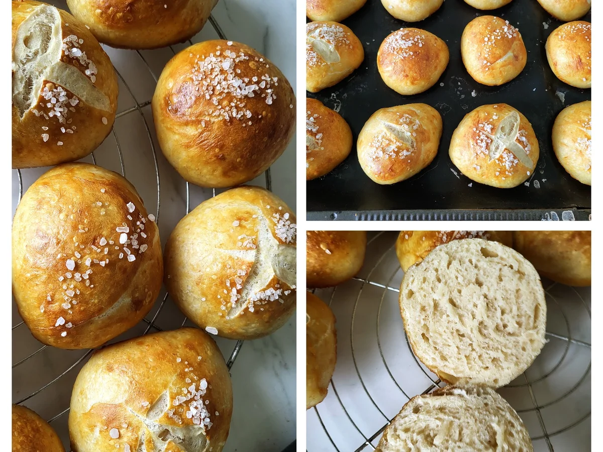 Laugenbrötchen aus reinem Sauerteig - Rezept - Bild Nr. 6