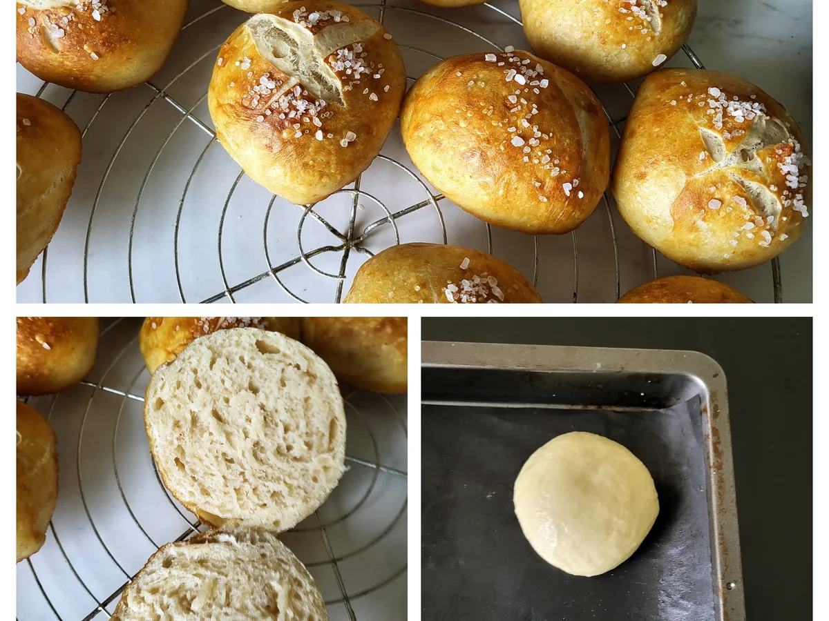 Laugenbrötchen aus reinem Sauerteig - Rezept - Bild Nr. 7