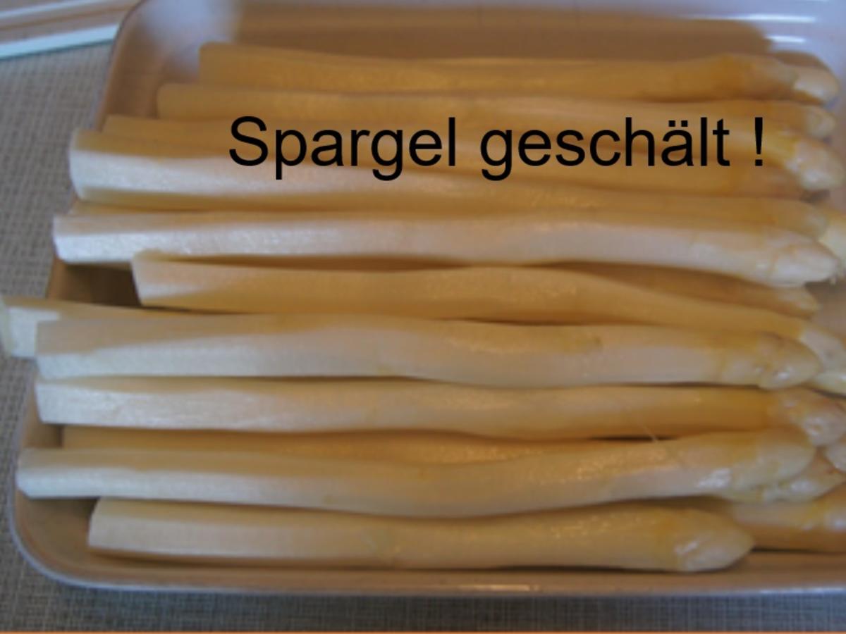 Spargel mit Kräuter-Salatsauce, Mini-Knusper-Schnitzeln und gelben Drillingen - Rezept - Bild Nr. 4