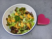 Eichblattsalat fruchtig angerichtet - Rezept - Bild Nr. 17076