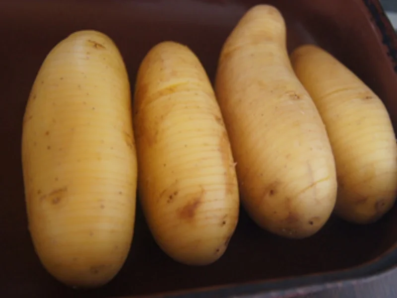 Rezept: Spargel mit Kerbel-Sauce und Hasselback-Kartoffeln Bild Nr. 17083 Spargel mit Kerbel-Sauce und Hasselback-Kartoffeln - Rezept - Bild Nr. 17083