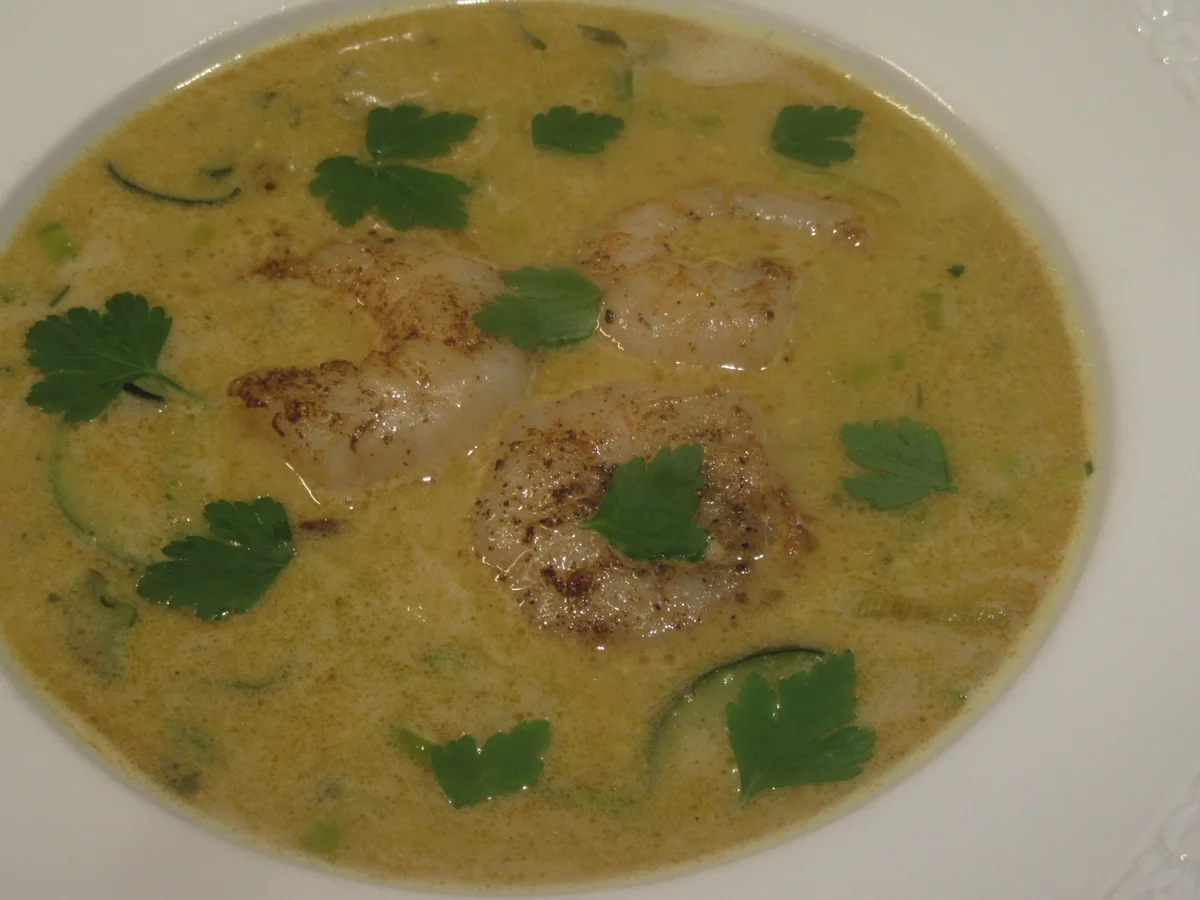 Suppen: Kartoffel-Curry-Suppe mit Garnelen - Rezept - Bild Nr. 2