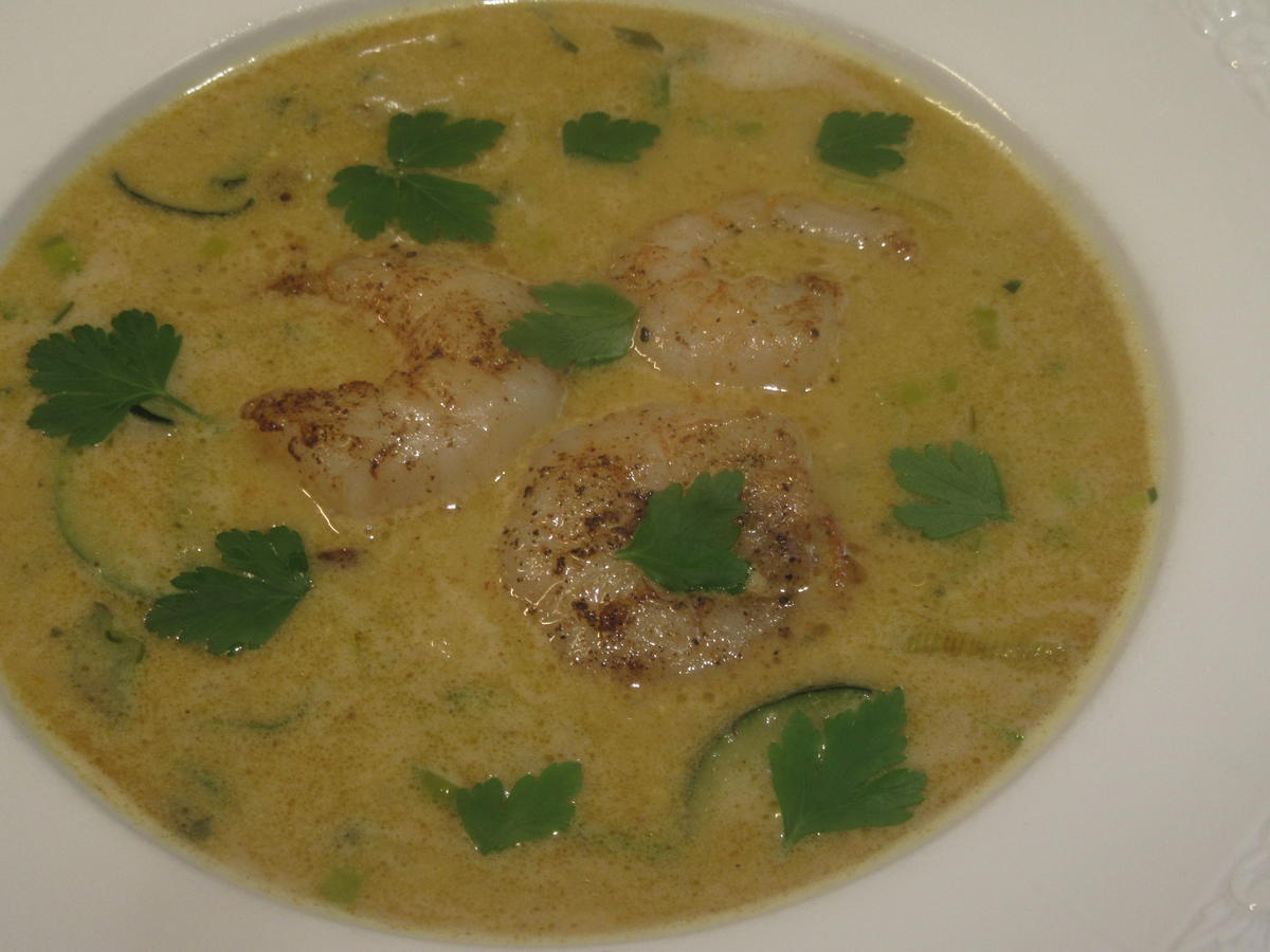 Suppen: Kartoffel Curry Suppe mit Garnelen - schnell &amp; einfach - von ...