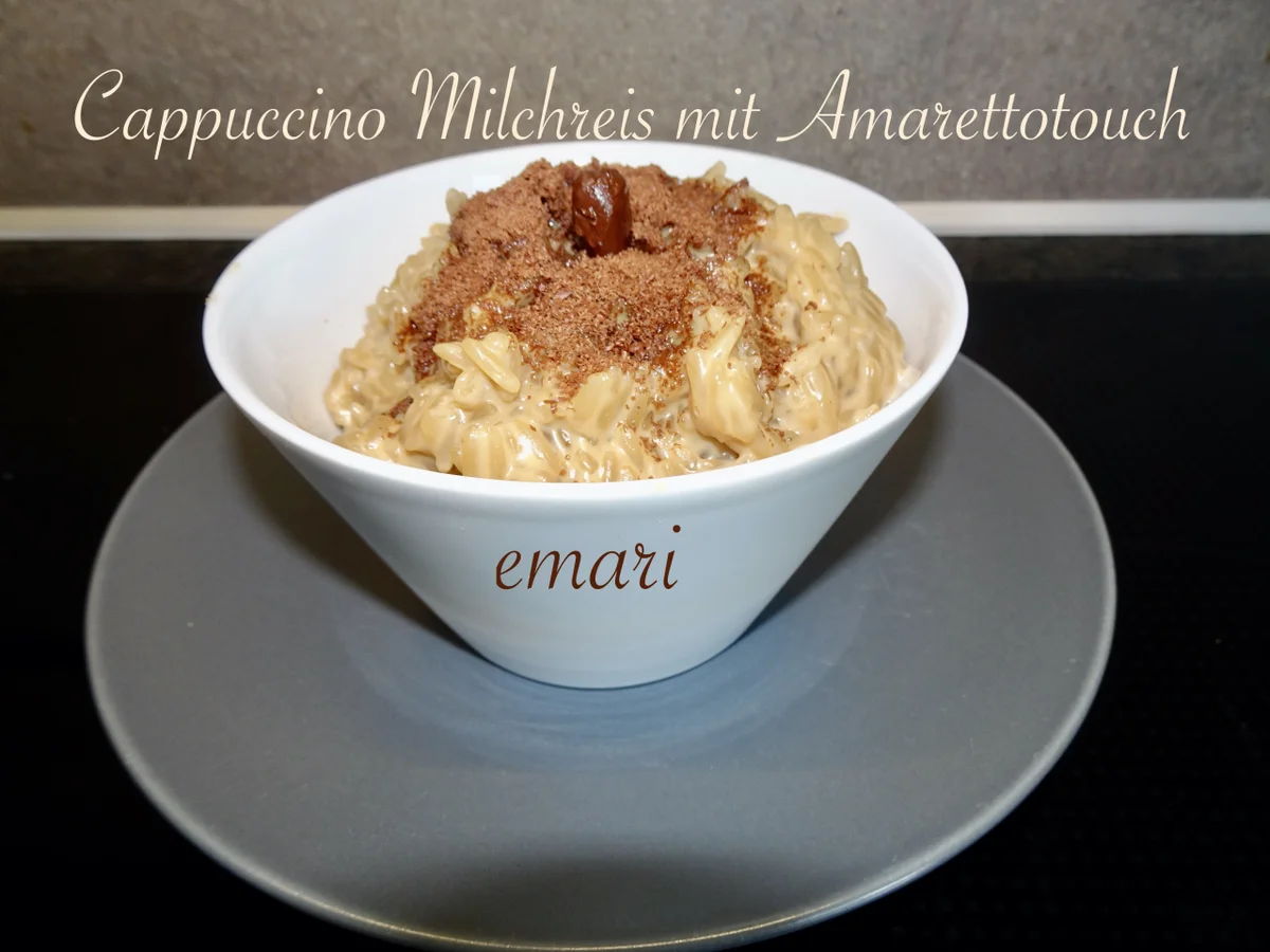 Rezept: Cappuccino Milchreis mit Amaretto Touch Bild Nr. 17090 Cappuccino Milchreis mit Amaretto Touch - Rezept - Bild Nr. 17090