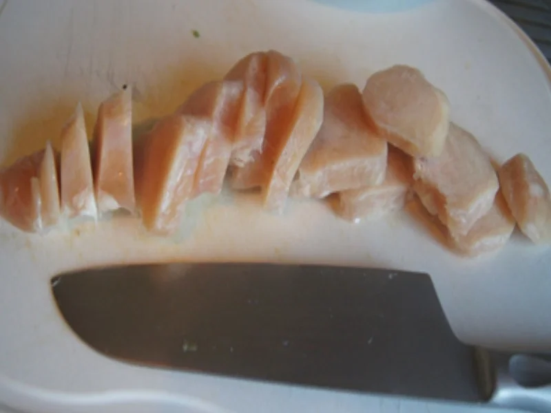 Hähnchenbrustfilet mit Sojabohnensprossen und gelben Basmatireis - Rezept - Bild Nr. 4